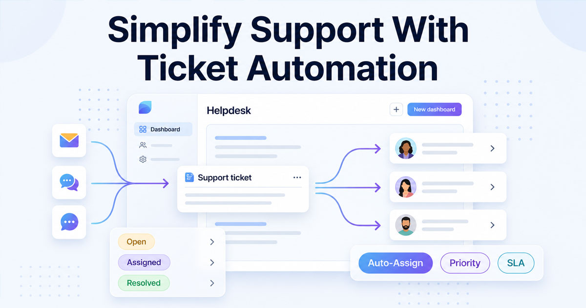 Simplify Support With Ticket Automation