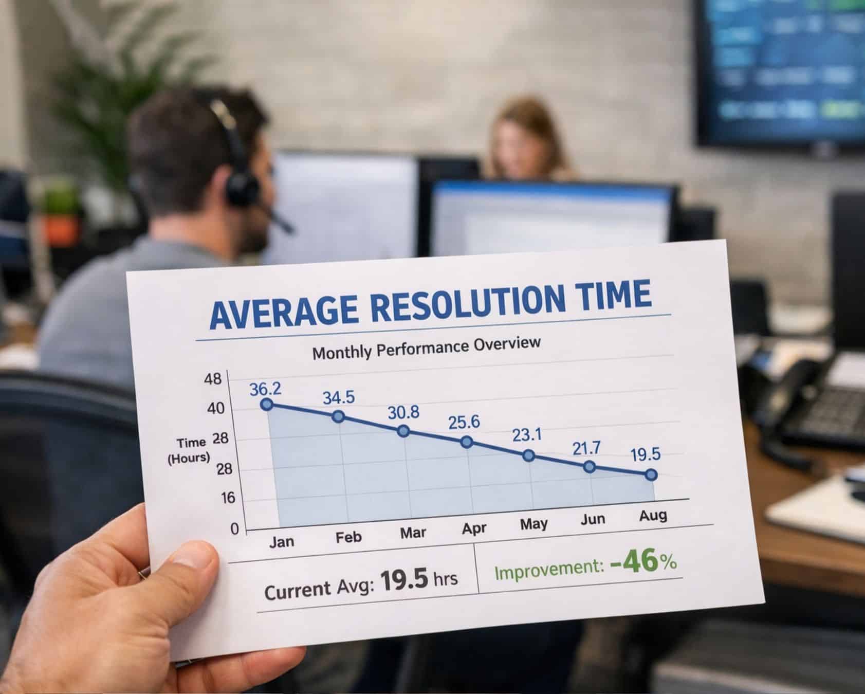 Average resolution time