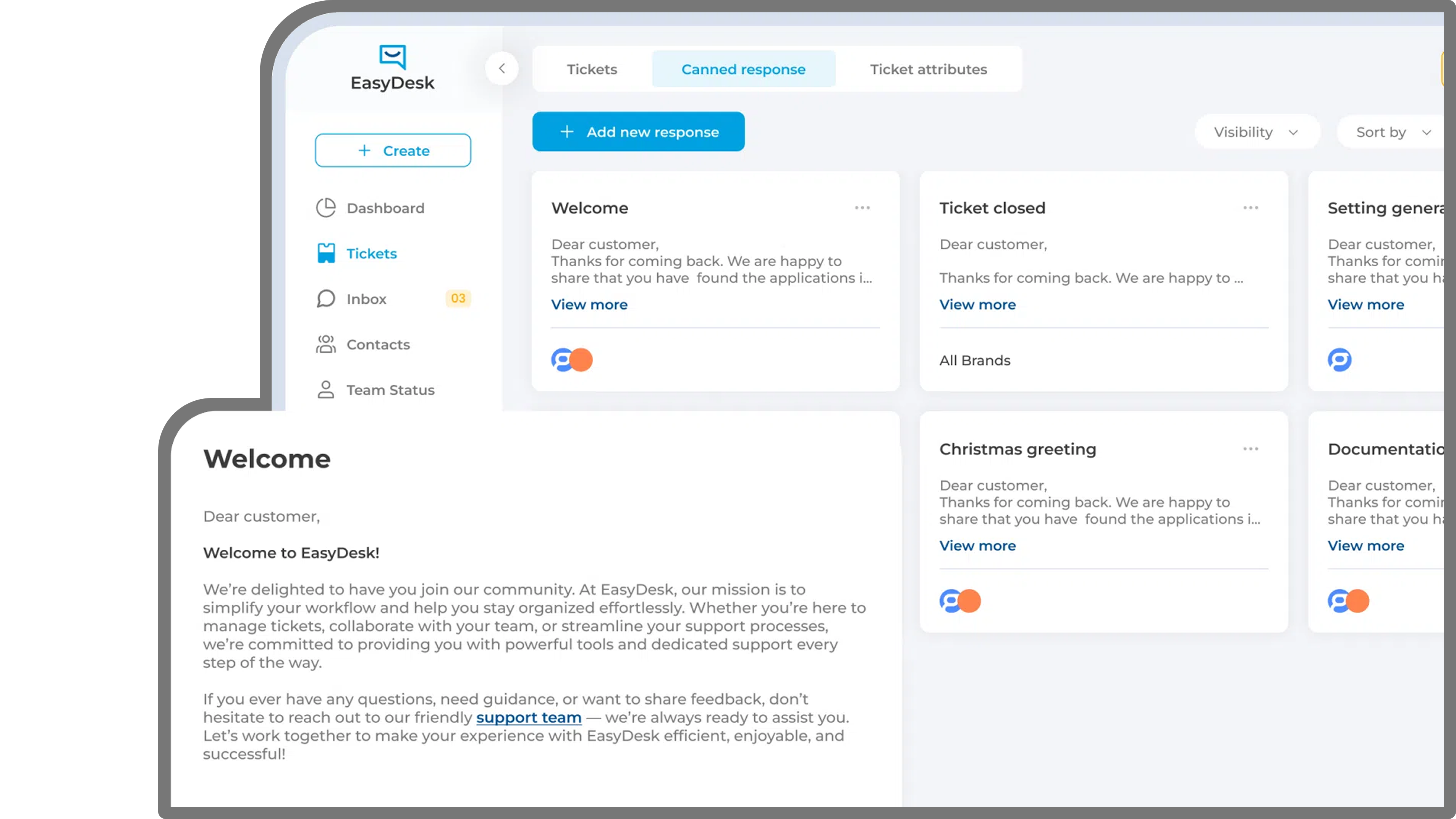ticket creation and management