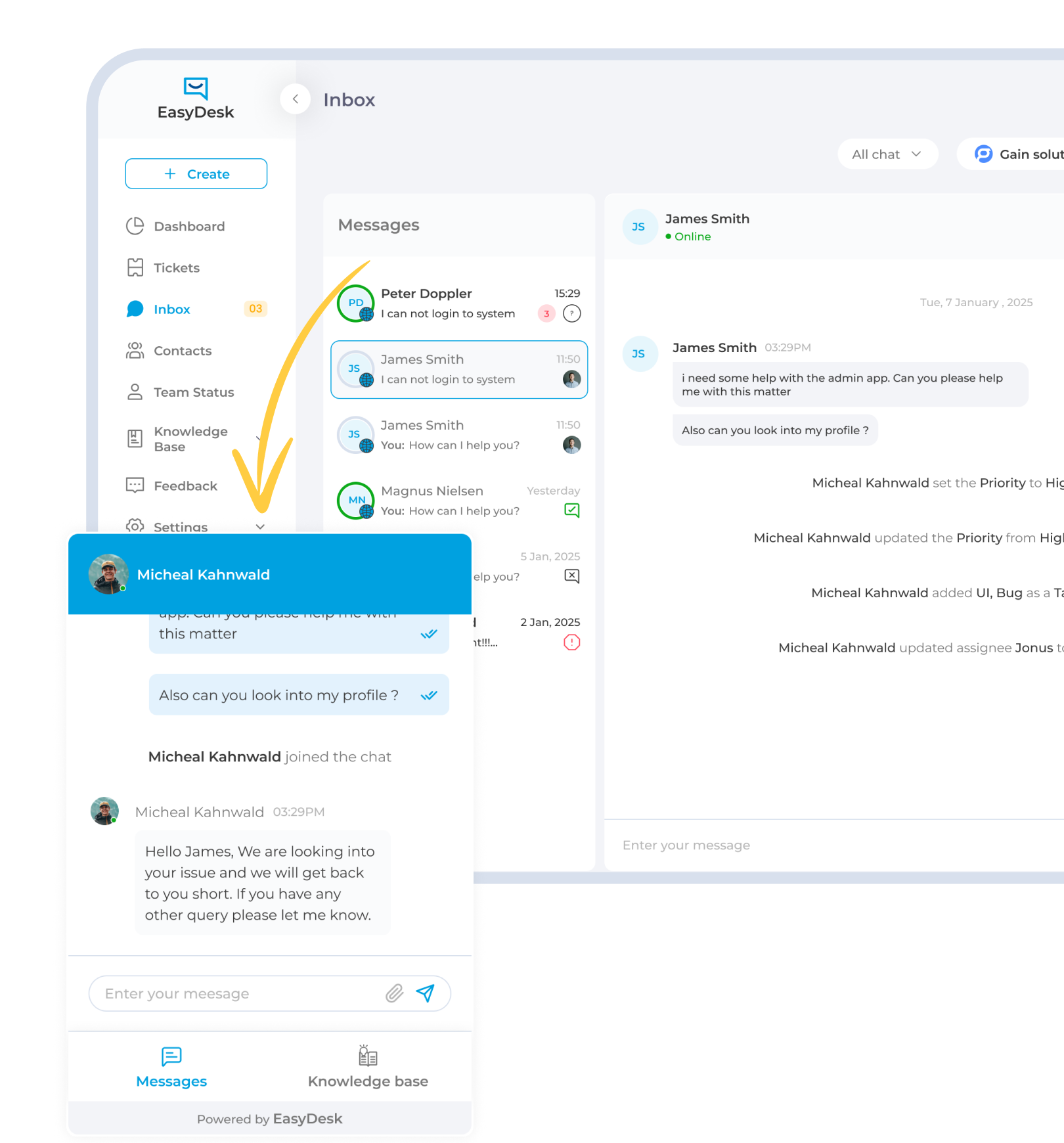 Live Chat Support