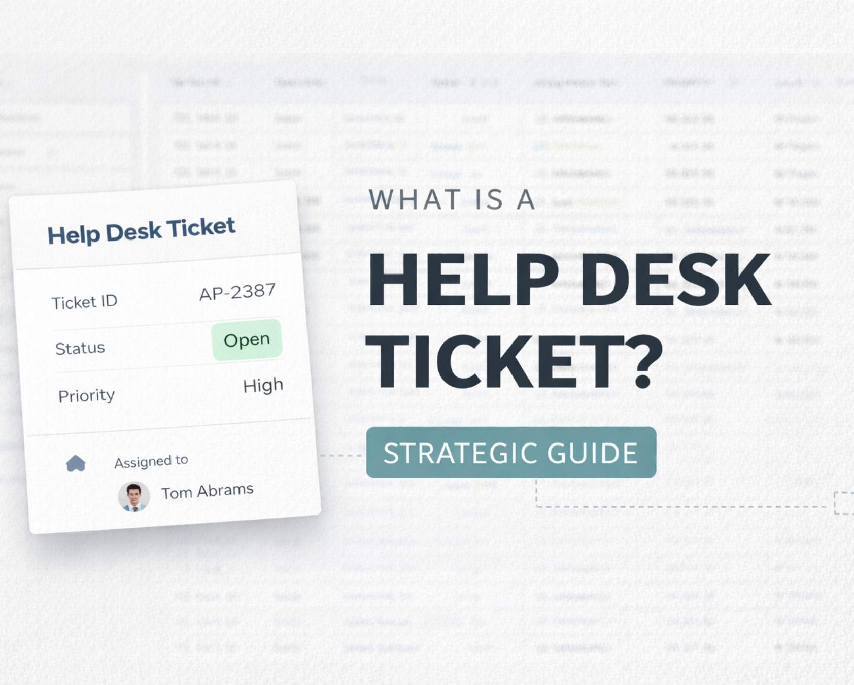 Help Desk Ticket